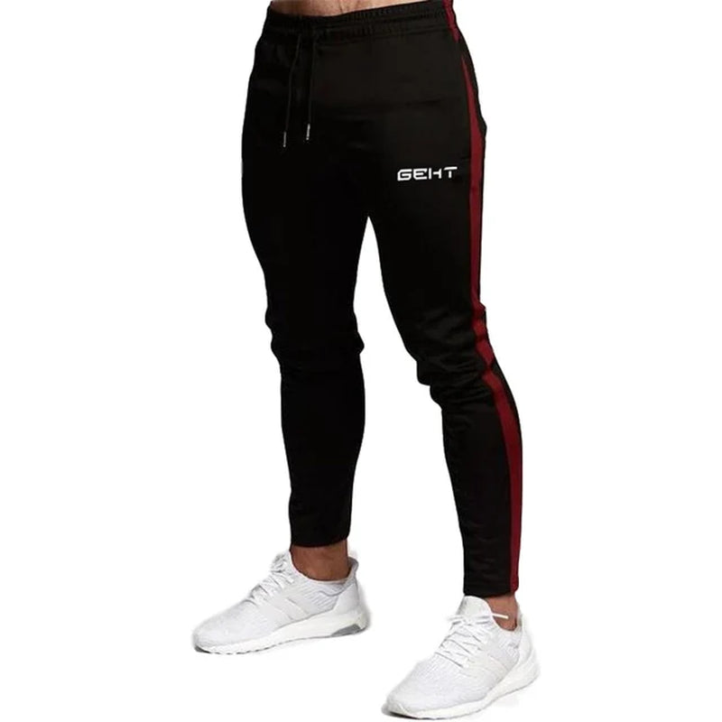 GEHT Brand Casual Skinny Pants Mens Joggers Sweatpants Mens Fitness Style