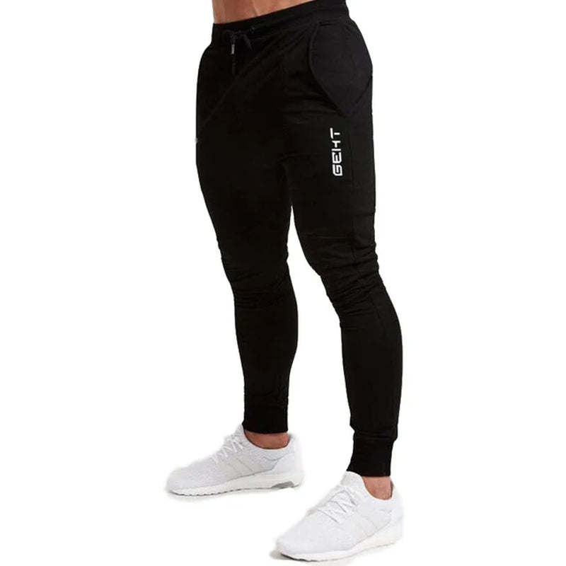 GEHT Brand Casual Skinny Pants Mens Joggers Sweatpants Mens Fitness Style